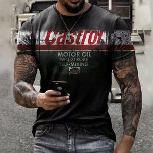 3/$25 Men's 3D Retro Printed Vintage Oil T-Shirt